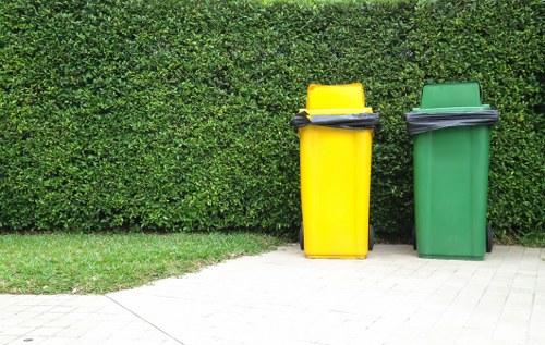 Various types of builders waste materials