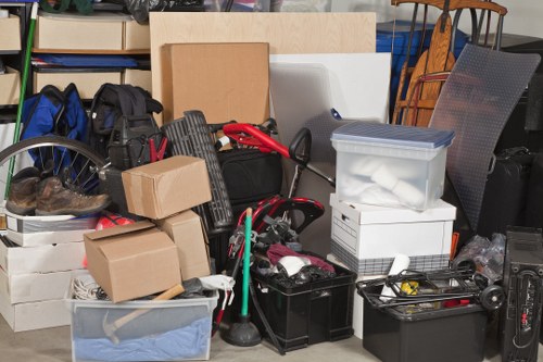 Organized storage solutions post-garage clearance